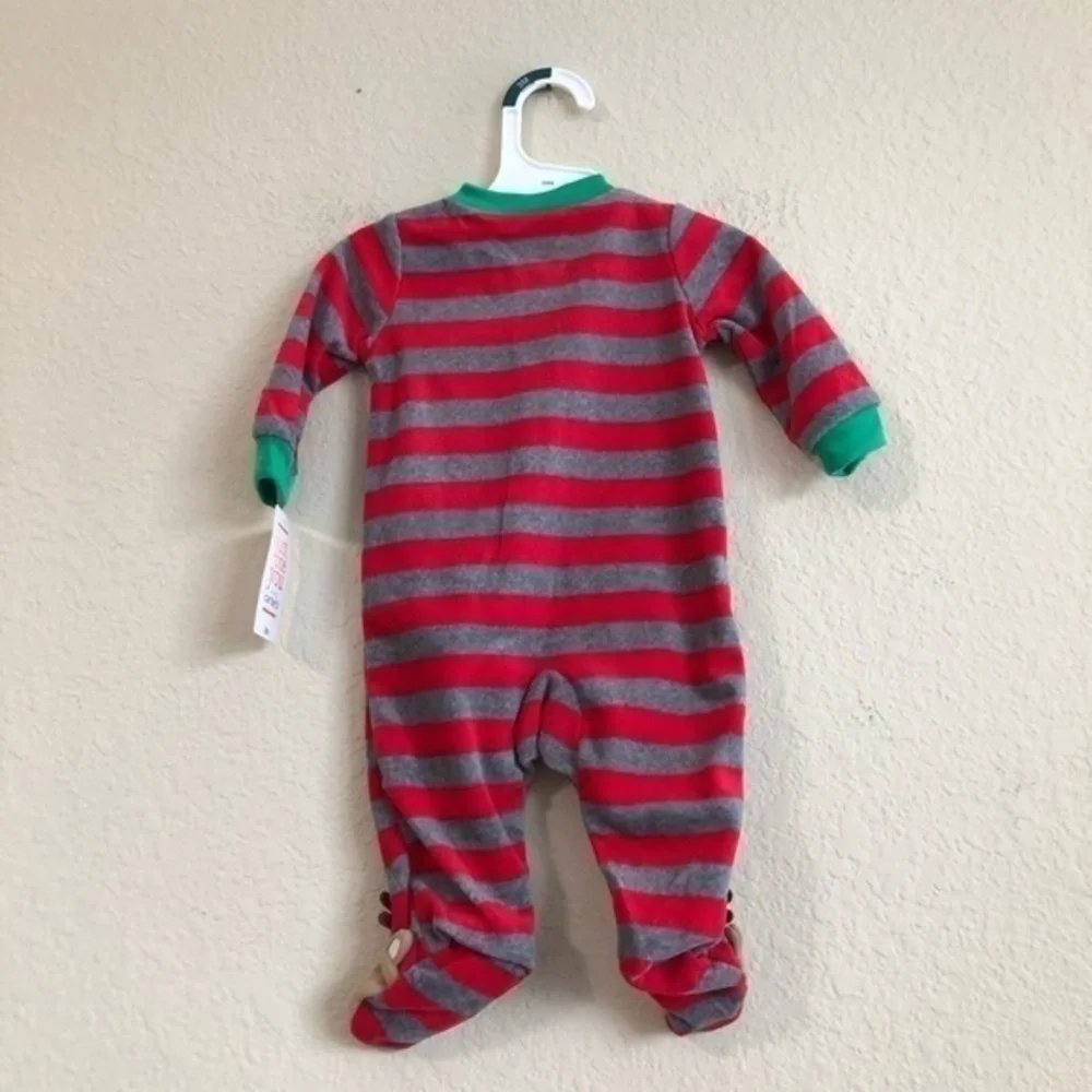 Carter’s Reindeer Fleece Sleep N Play Romp…